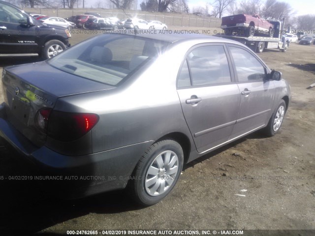 1NXBR32E43Z057528 - 2003 TOYOTA COROLLA CE/LE/S GRAY photo 4