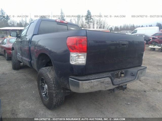 5TFUY5F16AX135113 - 2010 TOYOTA TUNDRA DOUBLE CAB SR5 Dark Blue photo 3