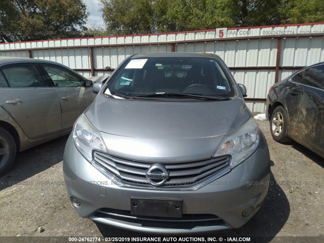 3N1CE2CP2EL437823 - 2014 NISSAN VERSA NOTE S/S PLUS/SV/SL GRAY photo 6