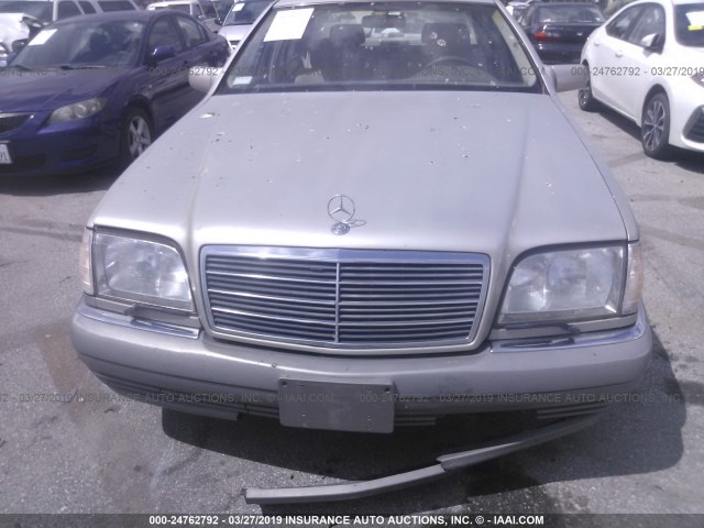 WDBGA33E6SA253579 - 1995 MERCEDES-BENZ S 320 Champagne photo 6