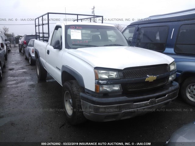 1GCHC24U93E252744 - 2003 CHEVROLET SILVERADO C2500 HEAVY DUTY WHITE photo 1