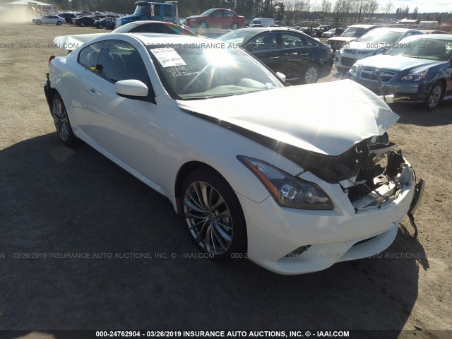 JN1CV6EL9CM473142 - 2012 INFINITI G37 WHITE photo 1