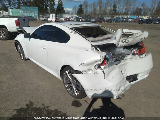 JN1CV6EL9CM473142 - 2012 INFINITI G37 WHITE photo 3