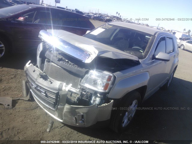 2GKALMEK6E6142482 - 2014 GMC TERRAIN SLE TAN photo 2