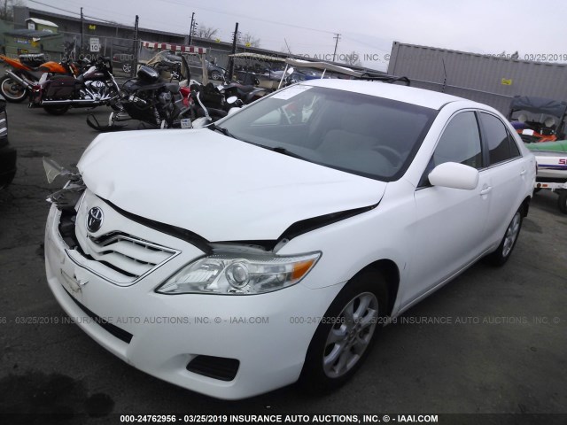 4T1BF3EK3AU552360 - 2010 TOYOTA CAMRY SE/LE/XLE WHITE photo 2