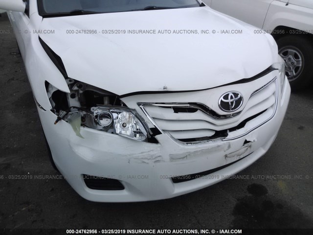 4T1BF3EK3AU552360 - 2010 TOYOTA CAMRY SE/LE/XLE WHITE photo 6