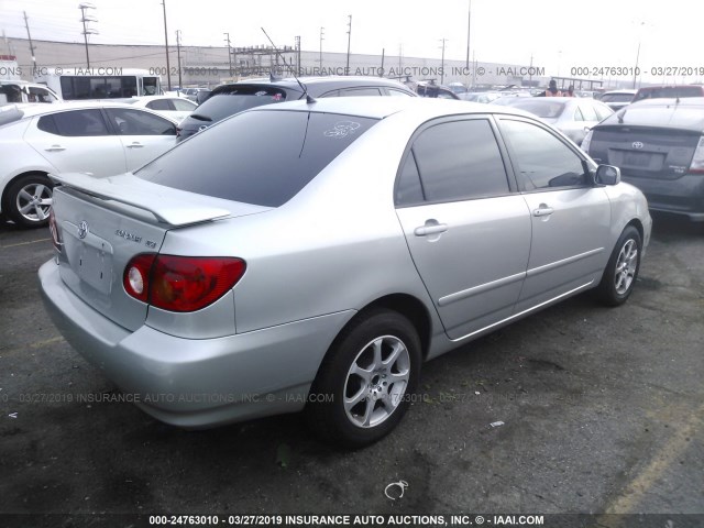 1NXBR32E83Z039467 - 2003 TOYOTA COROLLA CE/LE/S SILVER photo 4