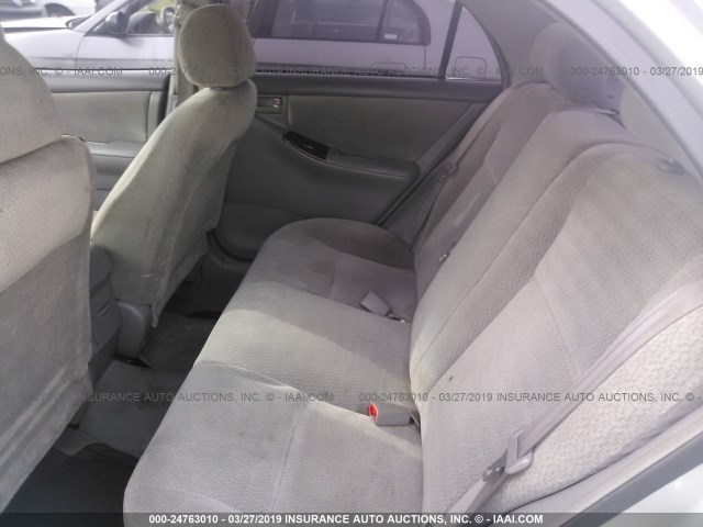 1NXBR32E83Z039467 - 2003 TOYOTA COROLLA CE/LE/S SILVER photo 8