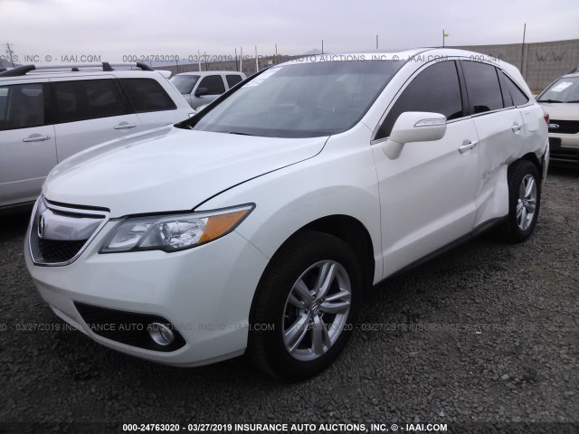 5J8TB3H54DL009749 - 2013 ACURA RDX TECHNOLOGY WHITE photo 2