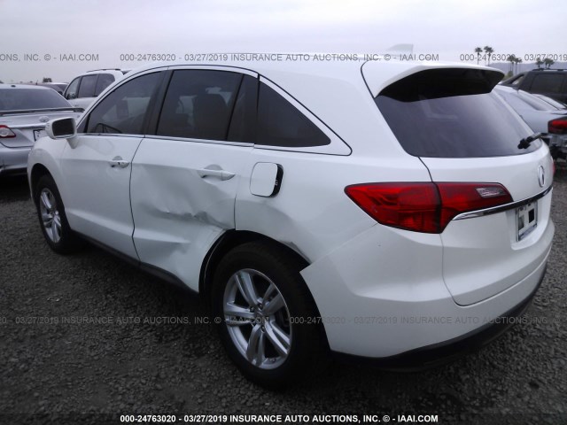 5J8TB3H54DL009749 - 2013 ACURA RDX TECHNOLOGY WHITE photo 3