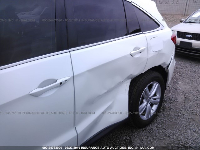 5J8TB3H54DL009749 - 2013 ACURA RDX TECHNOLOGY WHITE photo 6