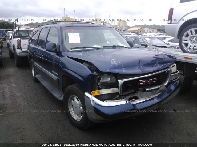 3GKFK16T72G300827 - 2002 GMC YUKON XL K1500 BLUE photo 1