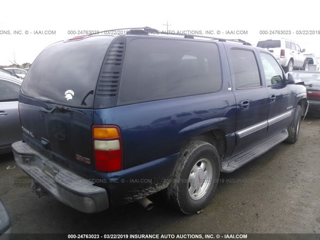 3GKFK16T72G300827 - 2002 GMC YUKON XL K1500 BLUE photo 4