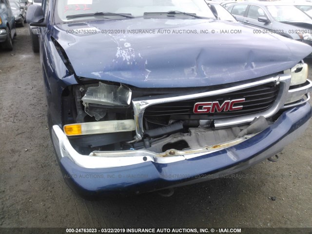 3GKFK16T72G300827 - 2002 GMC YUKON XL K1500 BLUE photo 6