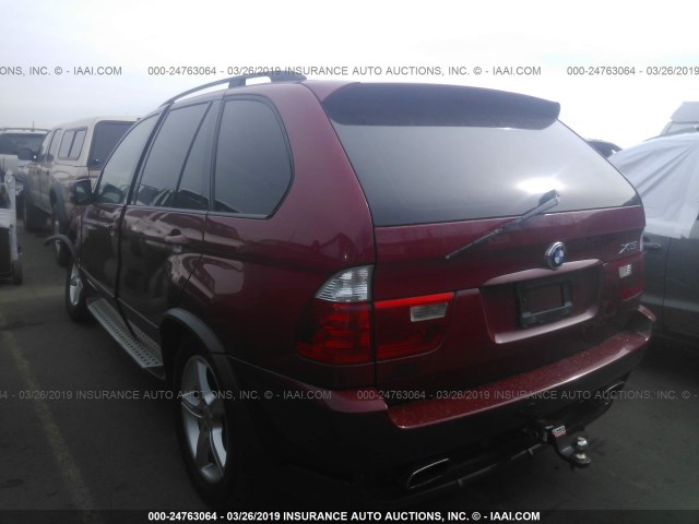 5UXFA935X6LE84853 - 2006 BMW X5 4.8IS RED photo 3