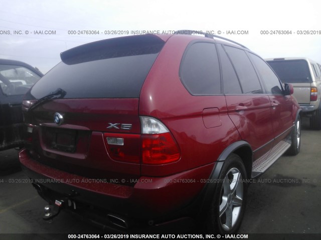 5UXFA935X6LE84853 - 2006 BMW X5 4.8IS RED photo 4
