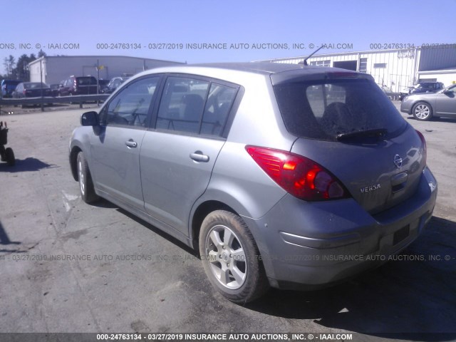 3N1BC13E27L357984 - 2007 NISSAN VERSA S/SL GRAY photo 3