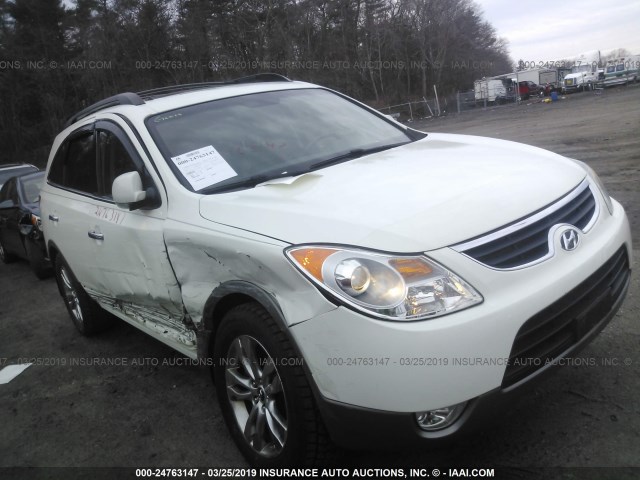 KM8NU4CC2CU196085 - 2012 HYUNDAI VERACRUZ GLS/LIMITED WHITE photo 1