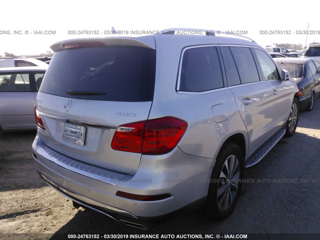 4JGDF7CE9DA203755 - 2013 MERCEDES-BENZ GL 450 4MATIC SILVER photo 4