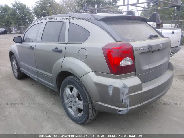 1B3HB48B58D673592 - 2008 DODGE CALIBER SXT BEIGE photo 3