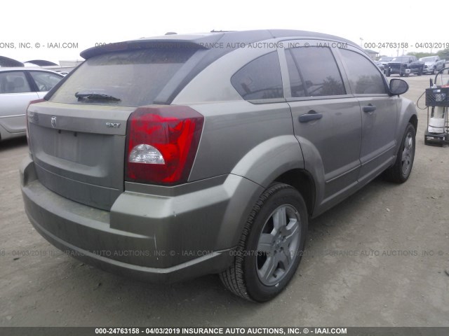 1B3HB48B58D673592 - 2008 DODGE CALIBER SXT BEIGE photo 4