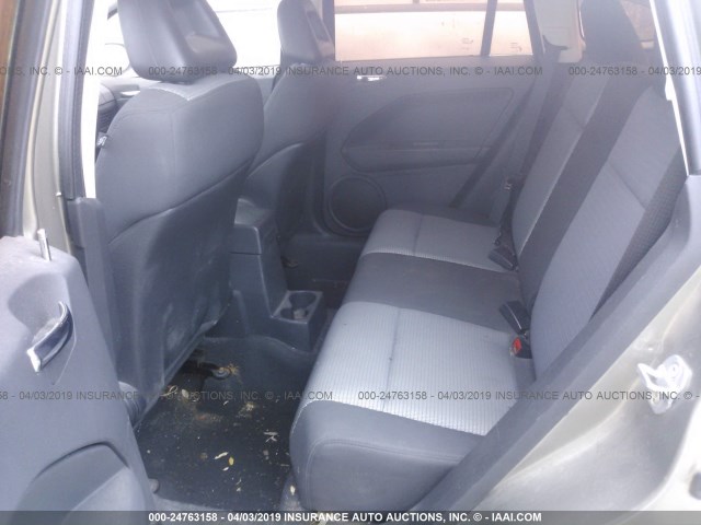 1B3HB48B58D673592 - 2008 DODGE CALIBER SXT BEIGE photo 8