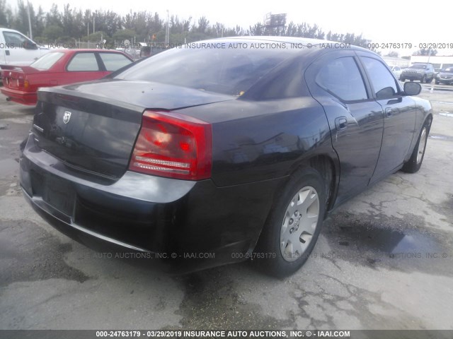 2B3KA43R27H853773 - 2007 DODGE CHARGER SE/SXT BLACK photo 4