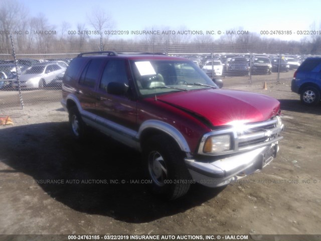 1GNDT13W4V2218041 - 1997 CHEVROLET BLAZER BURGUNDY photo 1