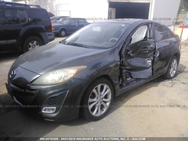 JM1BL1S6XA1144285 - 2010 MAZDA 3 S GRAY photo 2