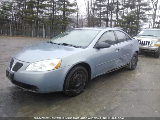 1G2ZF58B474150435 - 2007 PONTIAC G6 VALUE LEADER/BASE Light Blue photo 2
