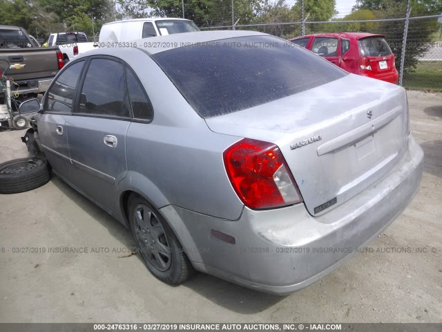 KL5JD52Z84K952875 - 2004 SUZUKI FORENZA S GRAY photo 3