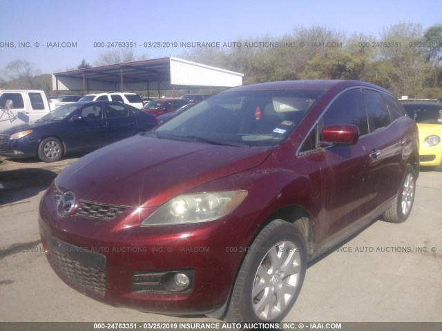 JM3ER293X70141311 - 2007 MAZDA CX-7 RED photo 2