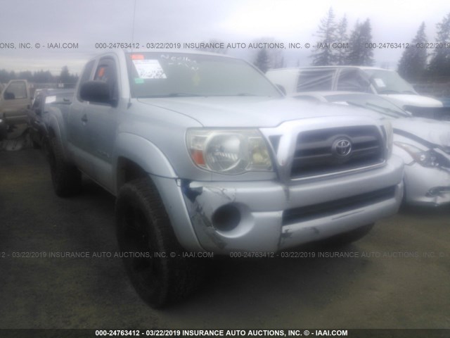 5TEUX4EN8AZ698383 - 2010 TOYOTA TACOMA ACCESS CAB ვერცხლისფერი ფოტო 1