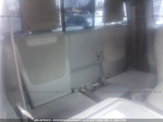 5TEUX4EN8AZ698383 - 2010 TOYOTA TACOMA ACCESS CAB ვერცხლისფერი ფოტო 8