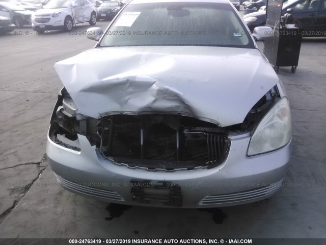 1G4HD57286U136742 - 2006 BUICK LUCERNE CXL SILVER photo 6