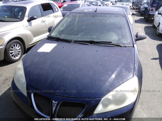 1G2ZH57N384104408 - 2008 PONTIAC G6 GT BLUE photo 6