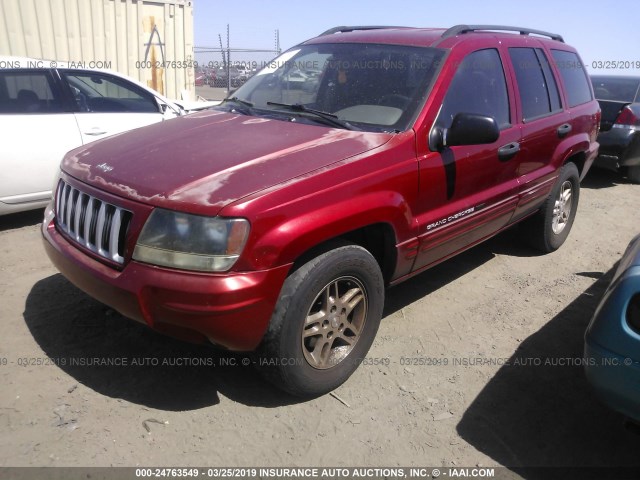 1J4GX48S54C233202 - 2004 JEEP GRAND CHEROKEE LAREDO/COLUMBIA/FREEDOM RED photo 2