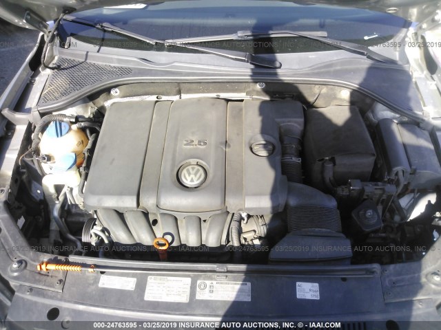 1VWBP7A37CC053333 - 2012 VOLKSWAGEN PASSAT SE SILVER photo 10