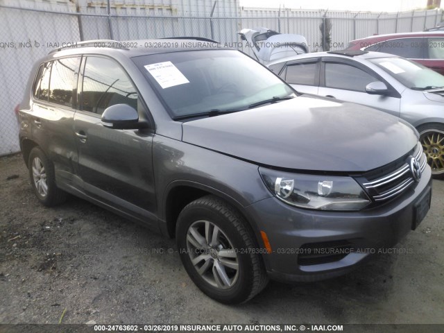 WVGAV7AX6FW553019 - 2015 VOLKSWAGEN TIGUAN S/SE/SEL/R-LINE GRAY photo 1