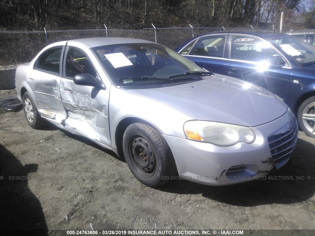 1C3EL46R34N355669 - 2004 CHRYSLER SEBRING LX SILVER photo 1