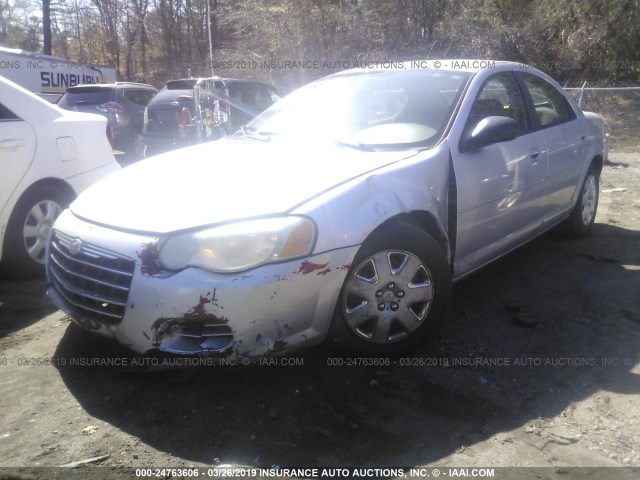 1C3EL46R34N355669 - 2004 CHRYSLER SEBRING LX SILVER photo 2