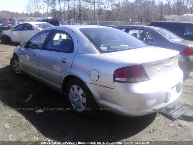 1C3EL46R34N355669 - 2004 CHRYSLER SEBRING LX SILVER photo 3