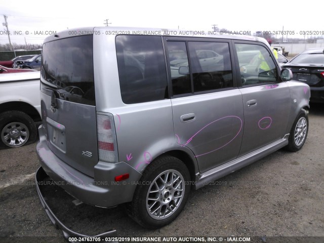 JTLKT324564060413 - 2006 TOYOTA SCION XB 银色 照片 4