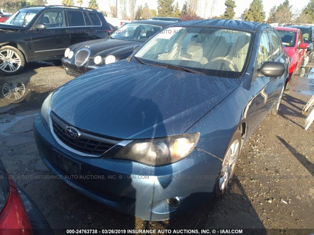 JF1GE61668H505775 - 2008 SUBARU IMPREZA 2.5I BLUE photo 2