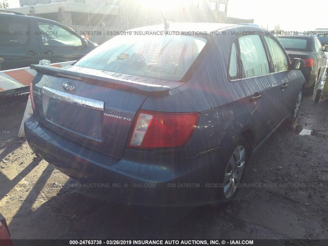 JF1GE61668H505775 - 2008 SUBARU IMPREZA 2.5I BLUE photo 4