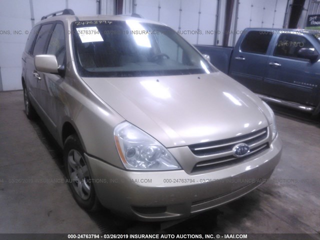 KNDMB233466073357 - 2006 KIA SEDONA EX/LX GOLD photo 1