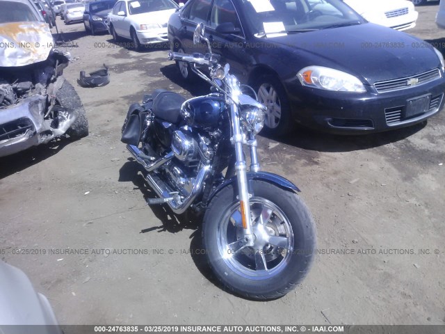 1HD1CT318CC407955 - 2012 HARLEY-DAVIDSON XL1200 C BLUE photo 1