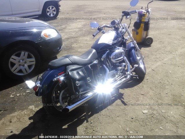 1HD1CT318CC407955 - 2012 HARLEY-DAVIDSON XL1200 C BLUE photo 4