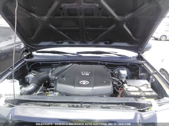 5TEJU62N17Z361655 - 2007 TOYOTA TACOMA DOUBLE CAB PRERUNNER BLACK photo 10