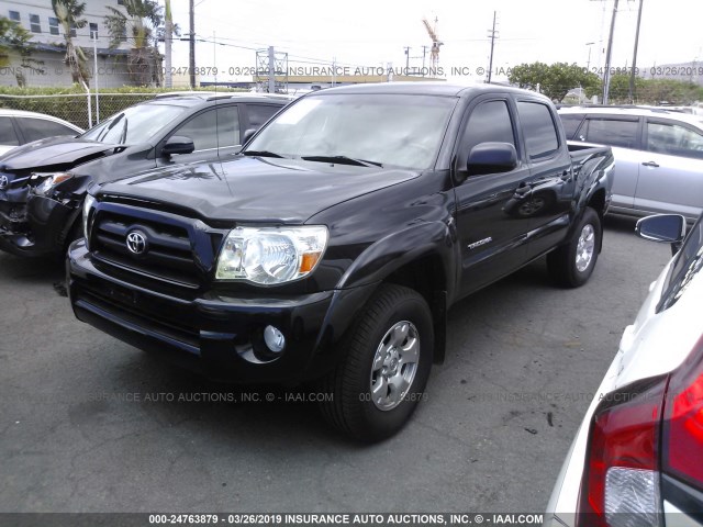 5TEJU62N17Z361655 - 2007 TOYOTA TACOMA DOUBLE CAB PRERUNNER BLACK photo 2